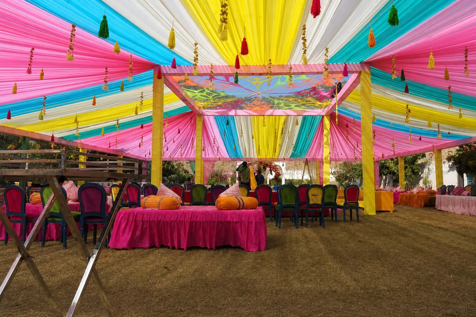 Wedding and social event styling by RKPRODXN — evening mandap glow · 2