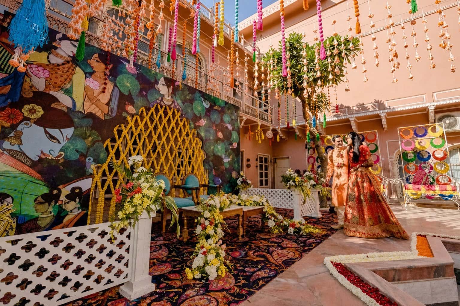 Wedding and social event styling by RKPRODXN — rose and marigold path · 2