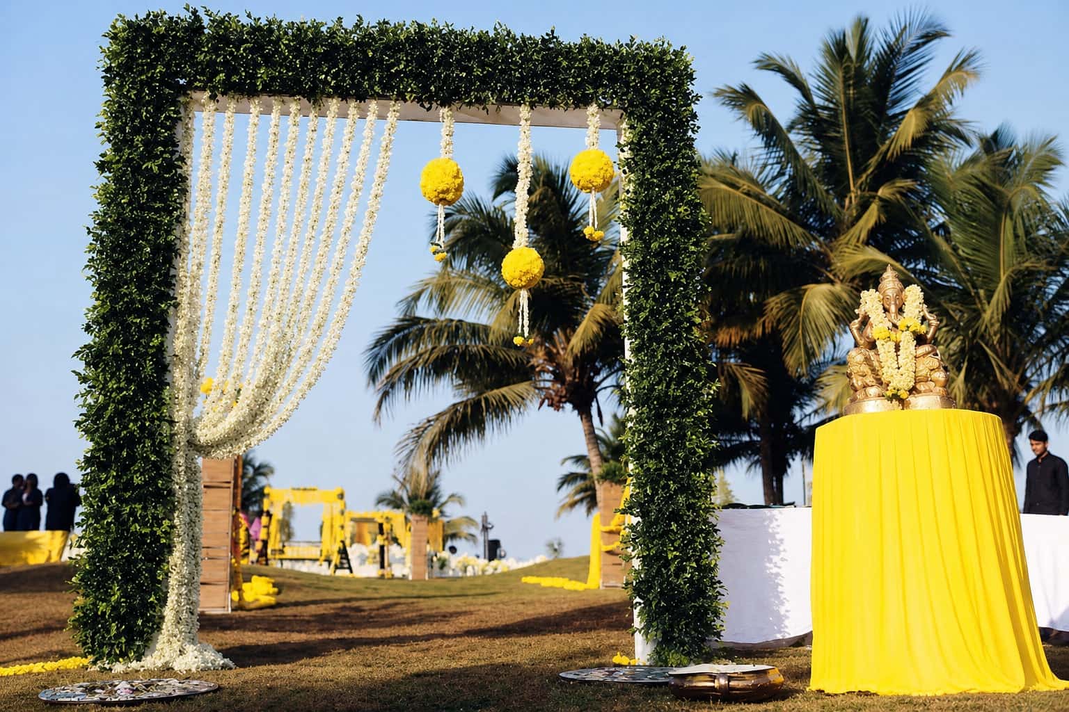 Wedding and social event styling by RKPRODXN — rose and marigold path · 4