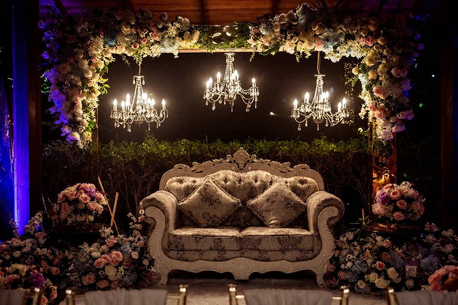 Wedding and social event styling by RKPRODXN — garland-lined entrance · 5